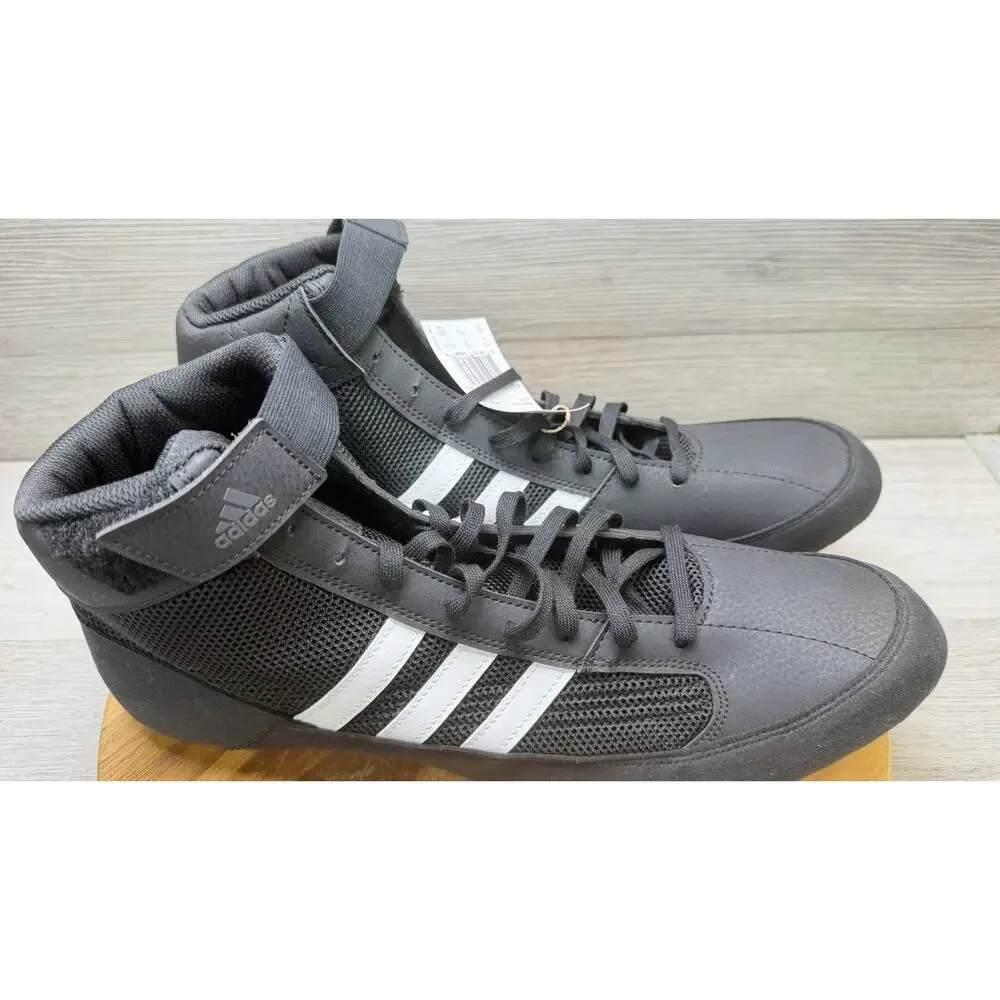 Adidas HVC 2 Black/White/Gum Adult Wrestling/Boxing Shoes Men's Size 16